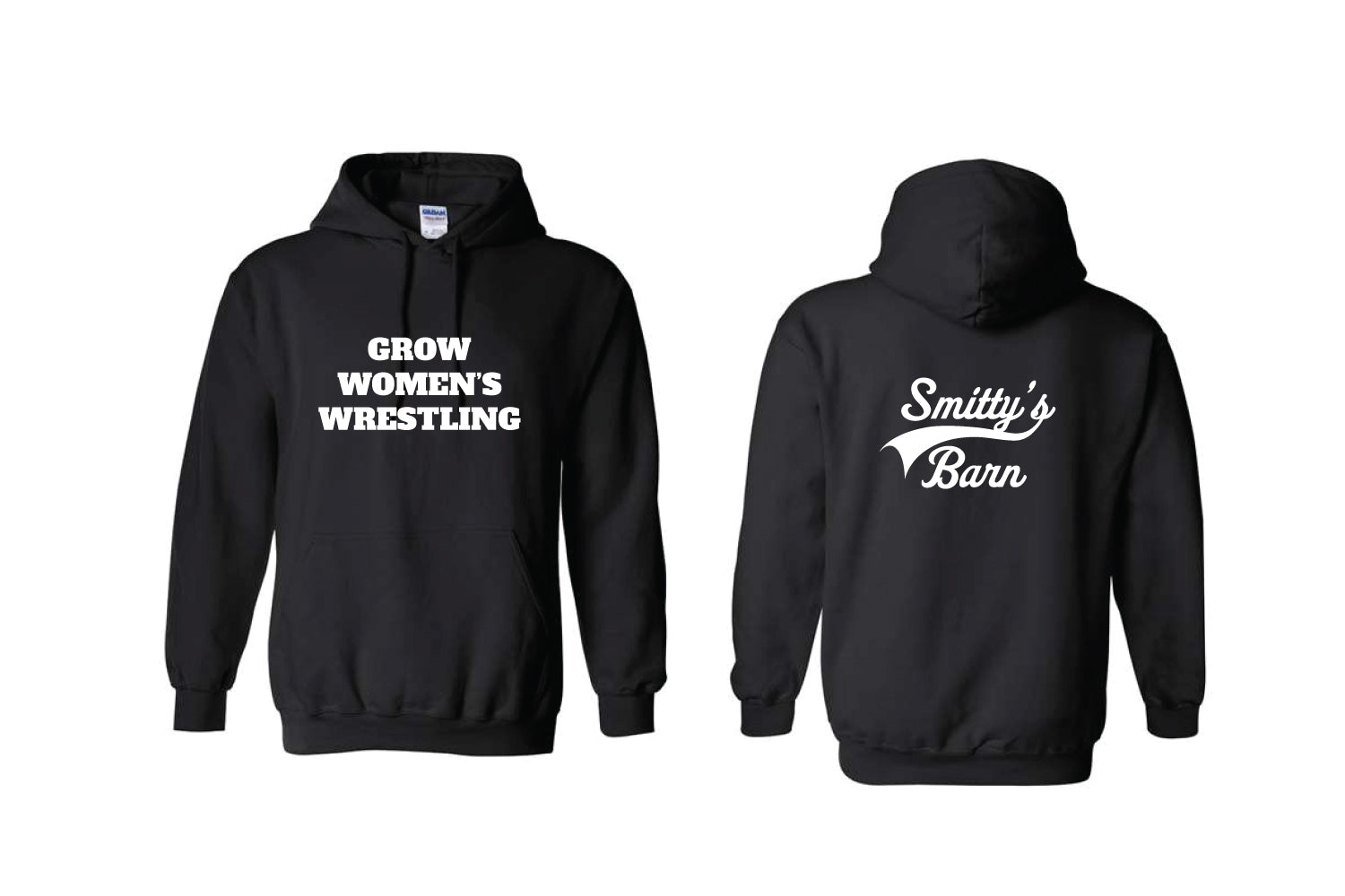 Smitty's Wrestling "Grow Women's Wrestling" Cotton Hoodie - Choose Your Color