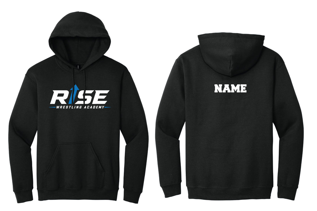 Rise Wrestling Cotton Hoodie - Black