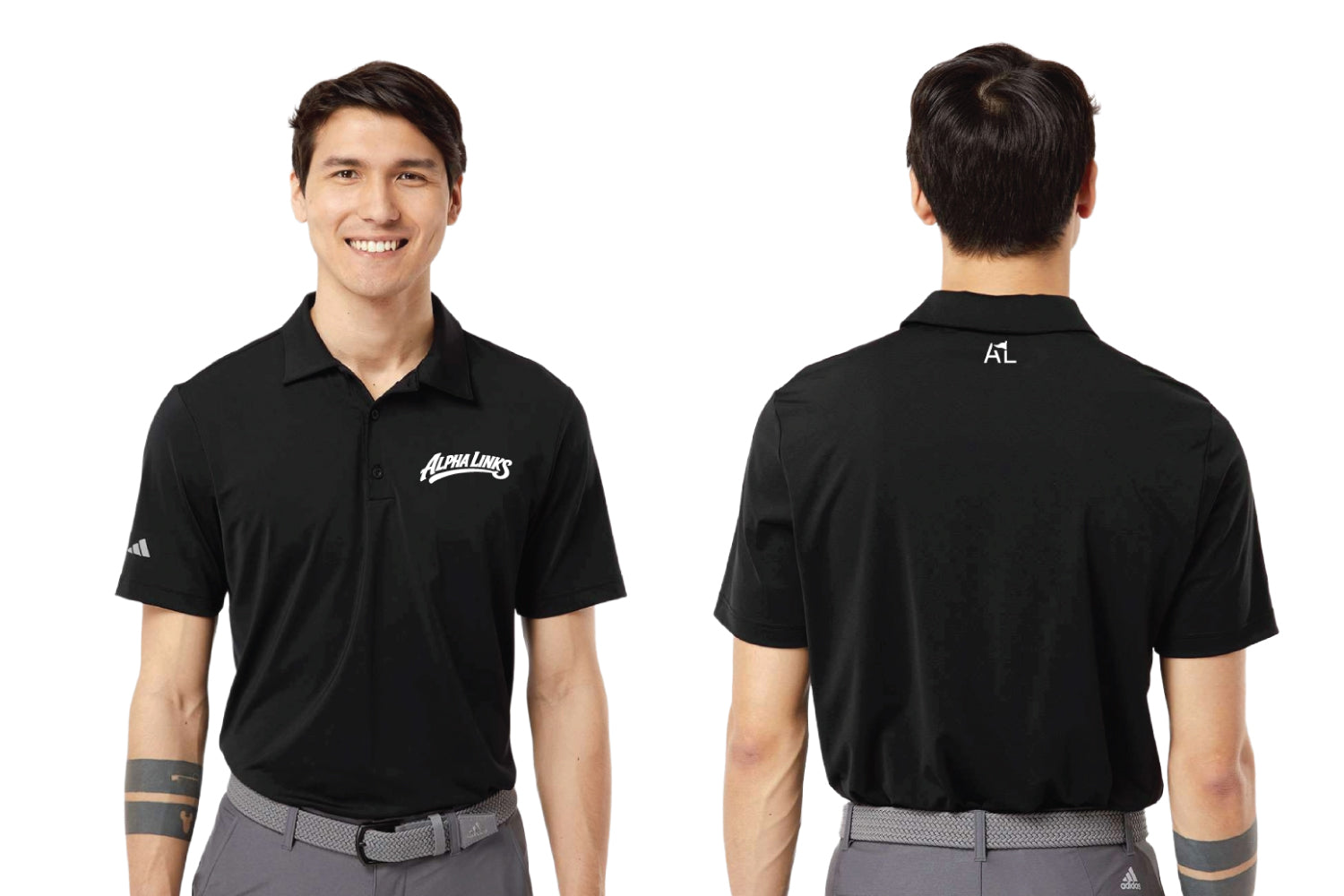 Alpha Links Adidas Golf Polo - Black