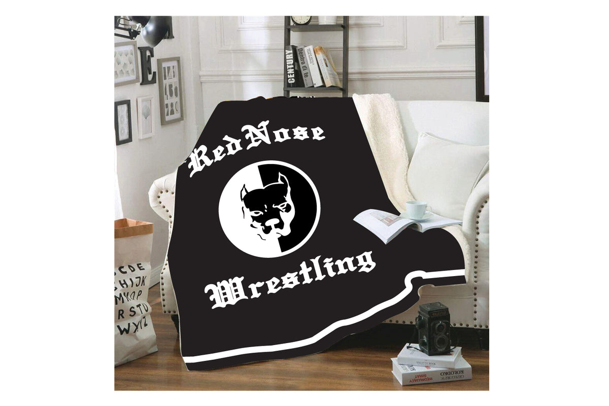 Red Nose Sublimated Blanket - Black Design