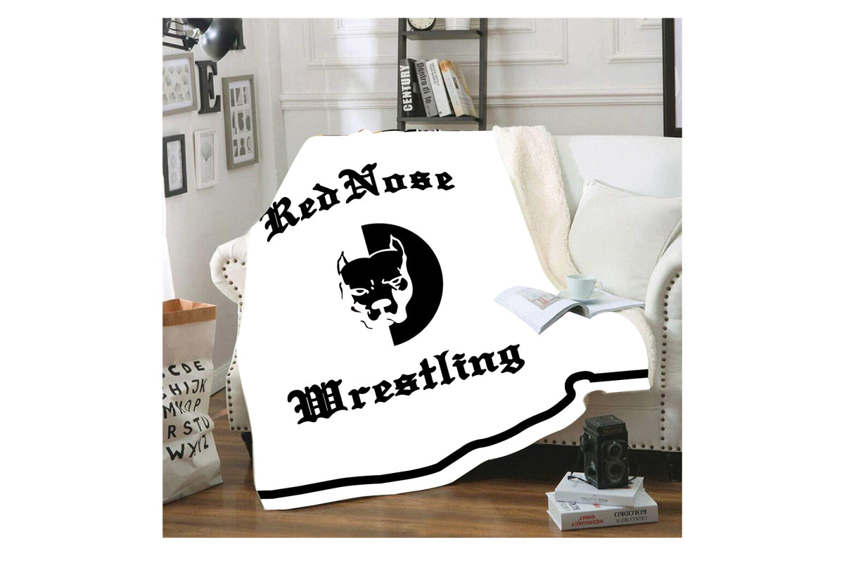 Red Nose Sublimated Blanket - White Design