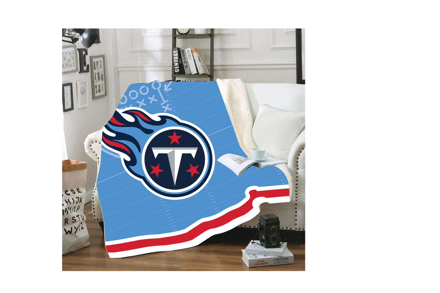 Roxbury Titans Football Sublimated Blanket