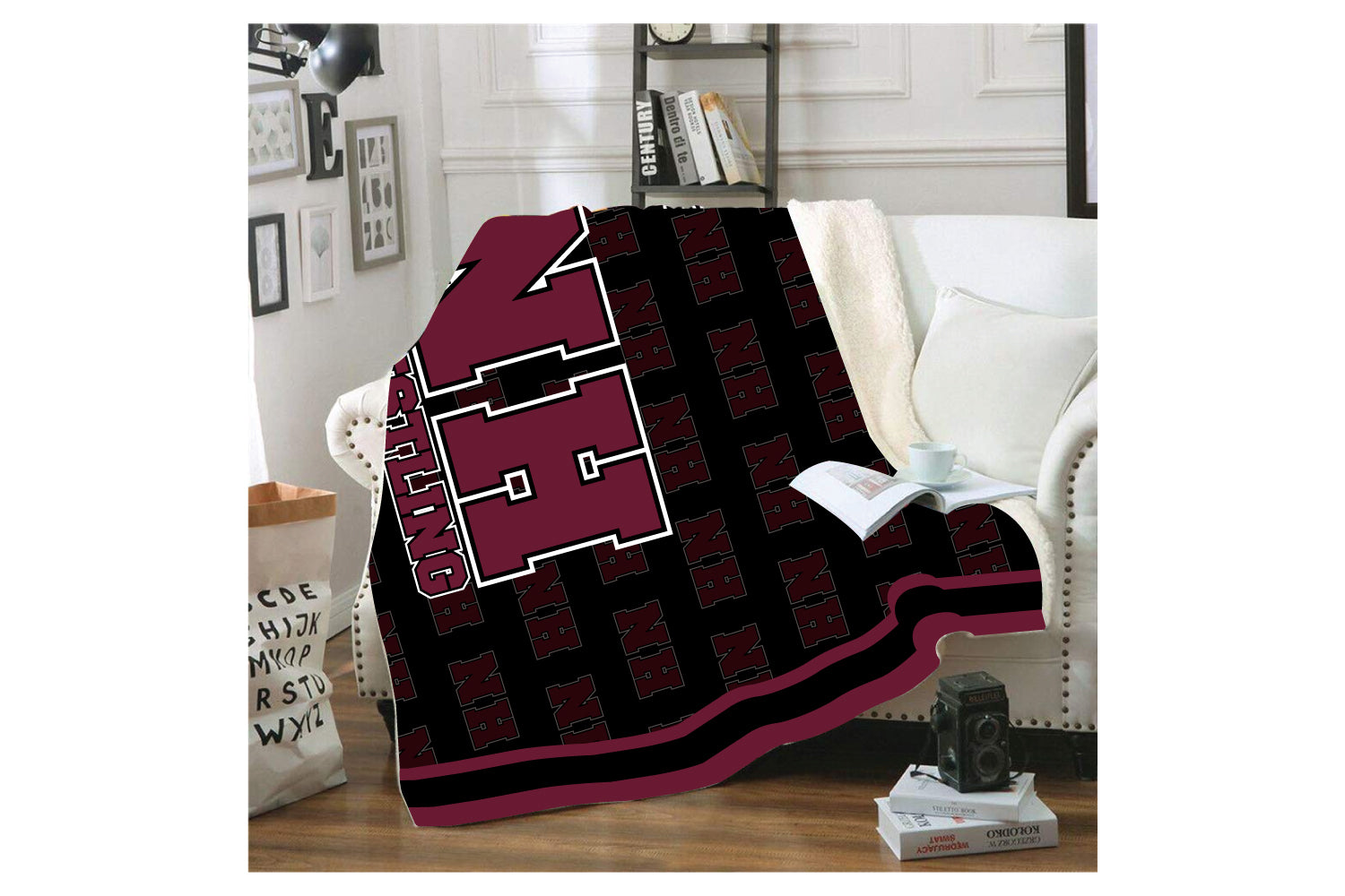 North Haven Wrestling Sublimated Blanket