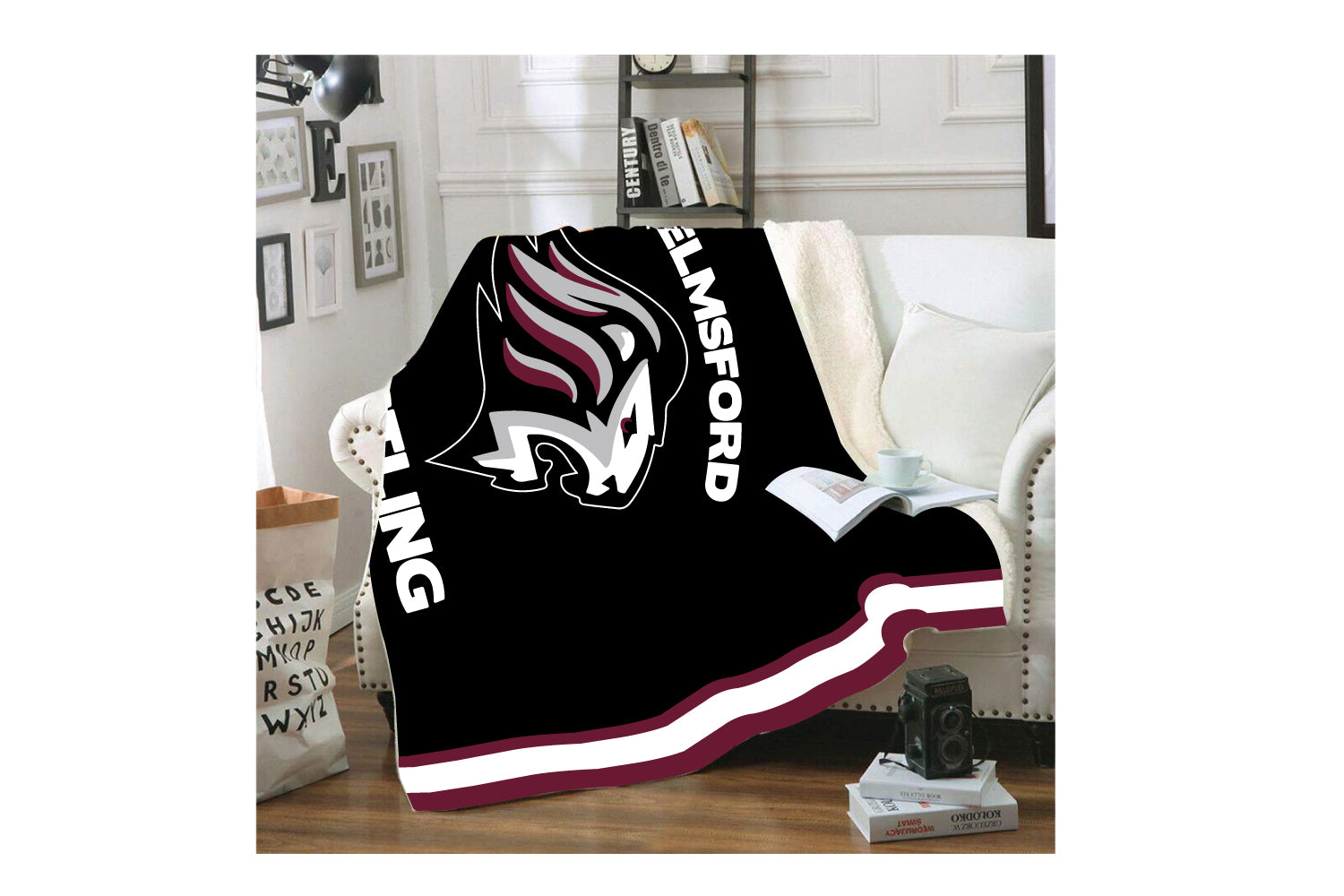 Chelmsford Youth Wrestling Sublimated Blanket