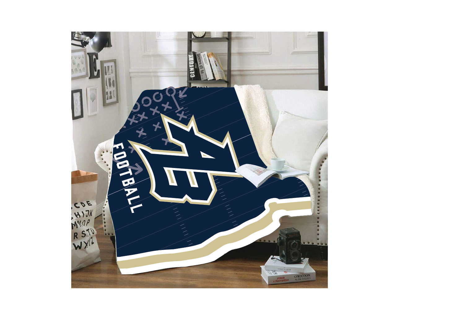 Acton Boxborough Football Sublimated Blanket