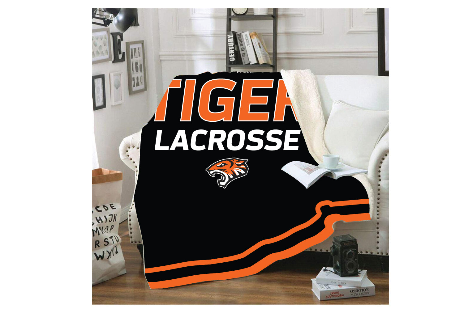 Tiger Lacrosse Sublimated Blanket