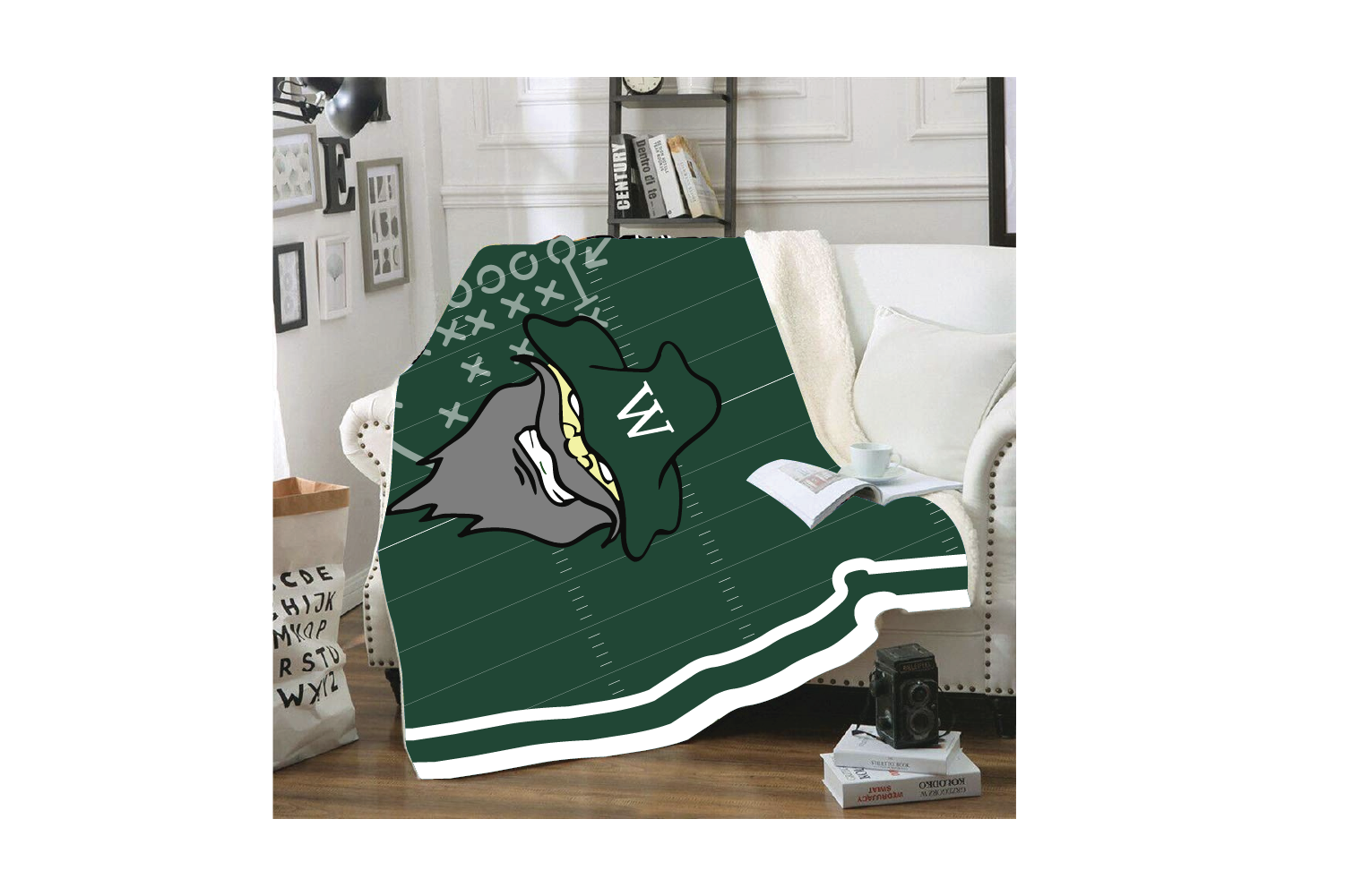 Wachusett Football Sublimated Blanket