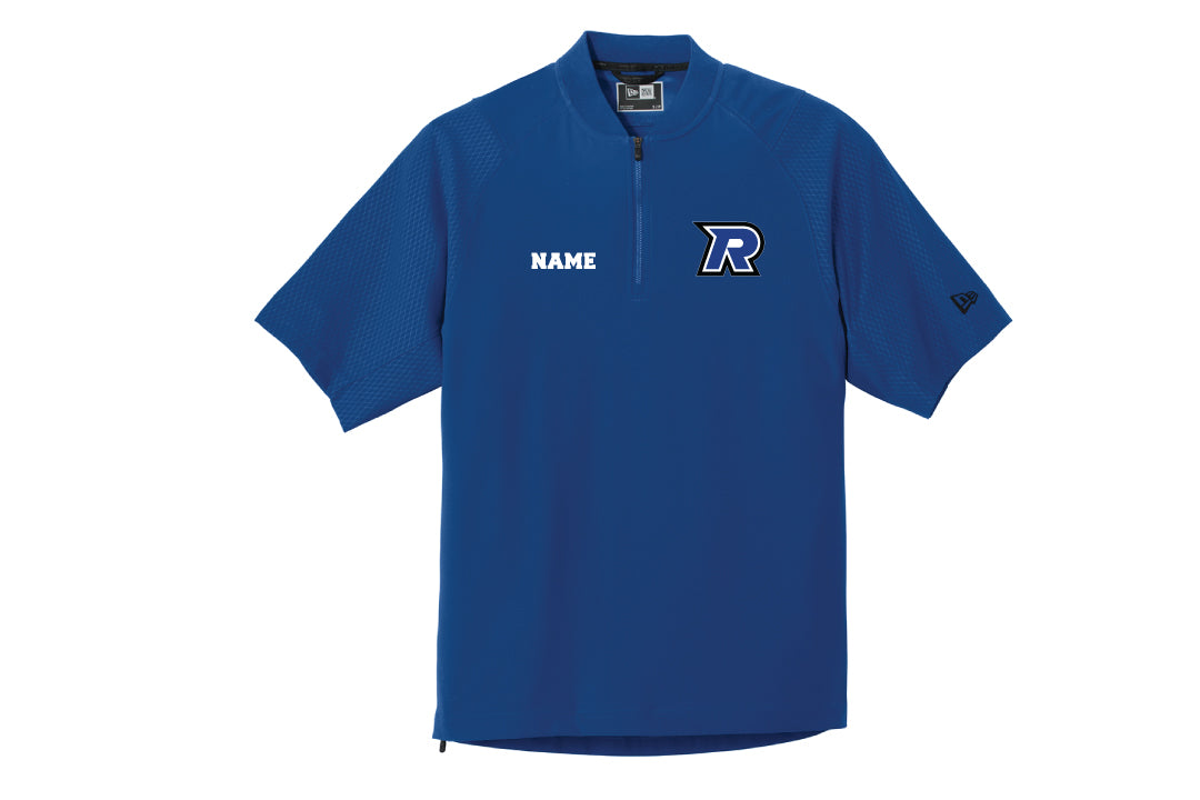 Tri-Town Renegades Cage Short Sleeve 1/4-Zip Jacket- Royal