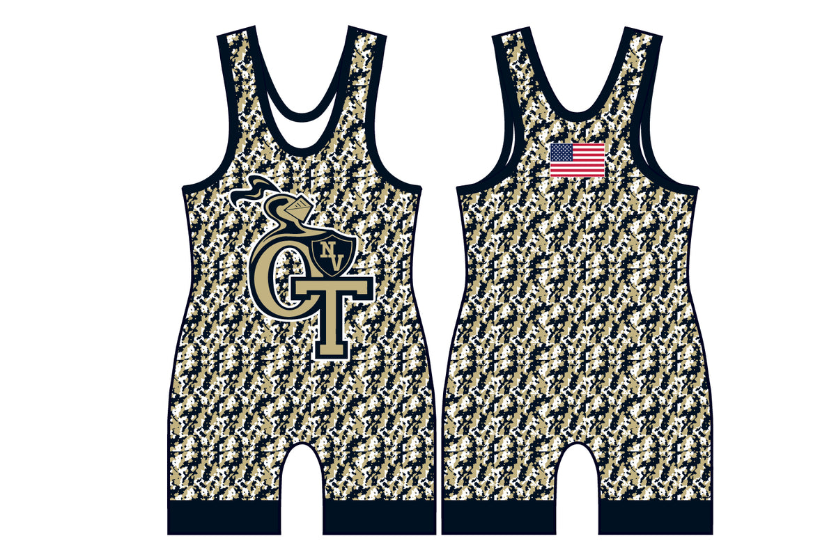 NVOT Wrestling Sublimated Men's Singlet - Camo