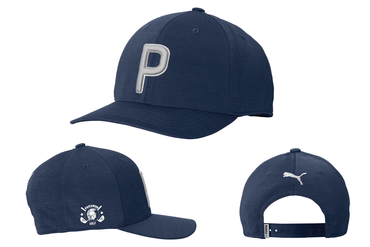 Paramus Golf Puma Adjustable Snapback Cap - Navy