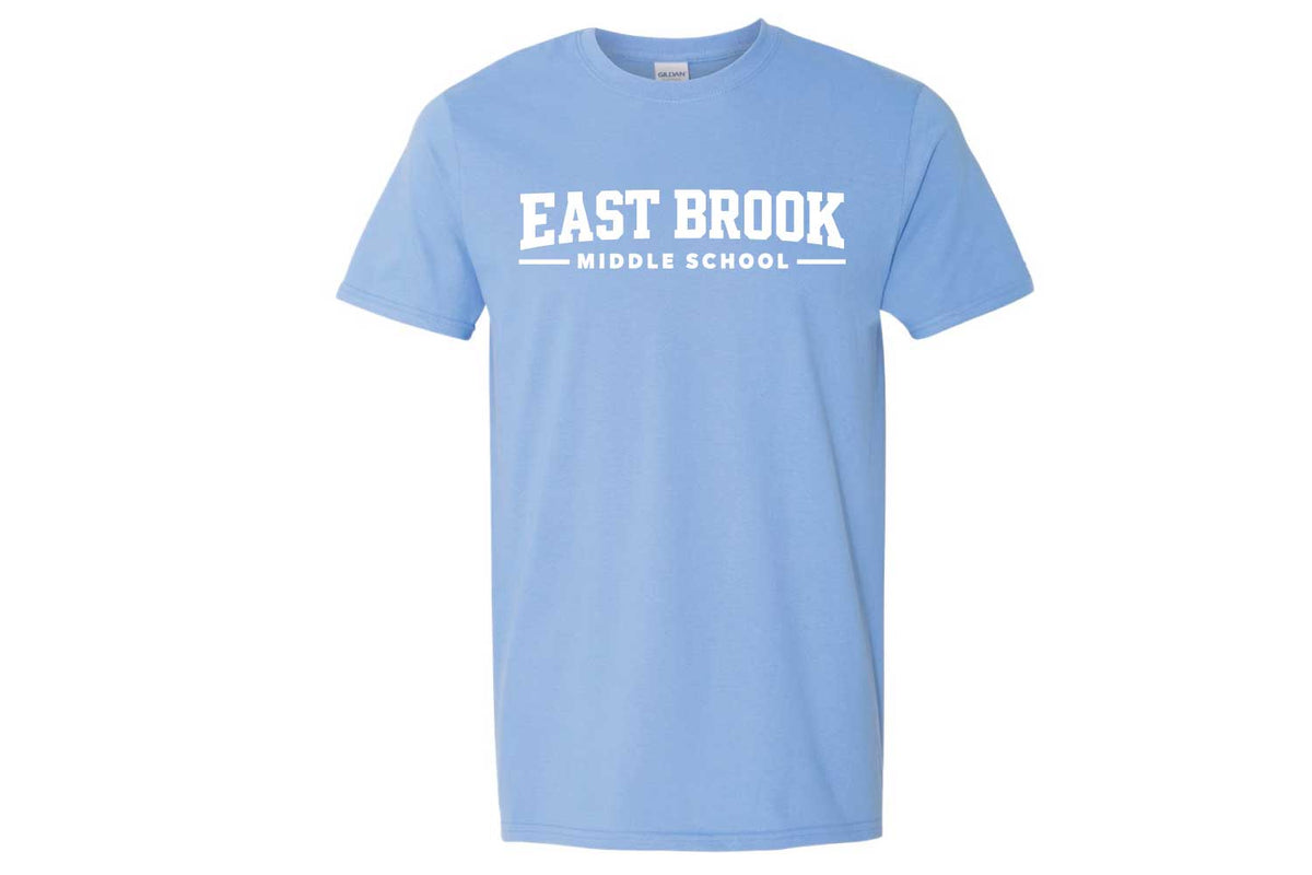 East Brook Middle School Cotton Crew Tee - Design 2 - Carolina