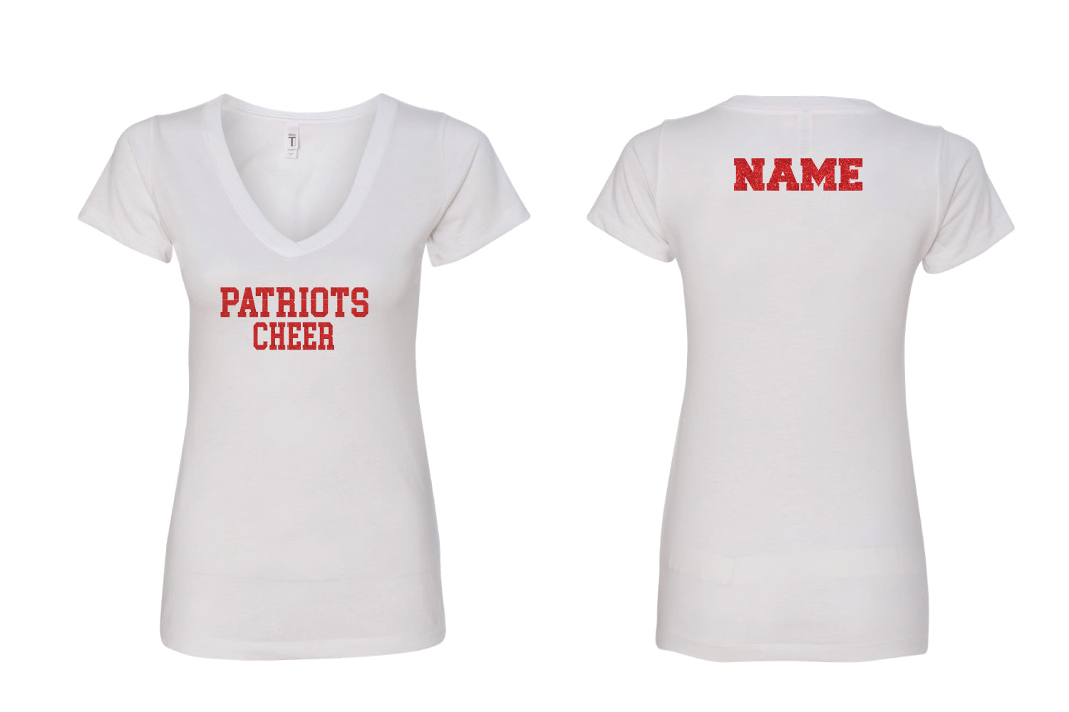 Warwick Pal Cheer Cotton Women's Tee Sparkle Design- White