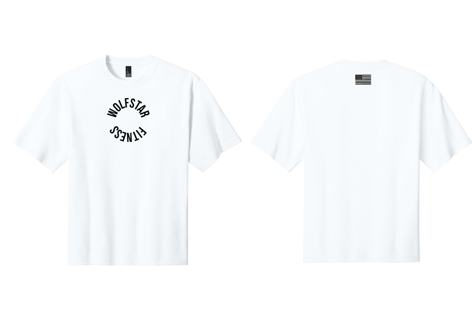 WolfStar Fitness Oversized T-Shirt - White - Design 5