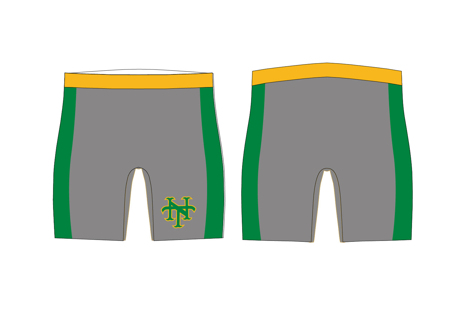 Nova Titans Wrestling Sublimated Compression Shorts