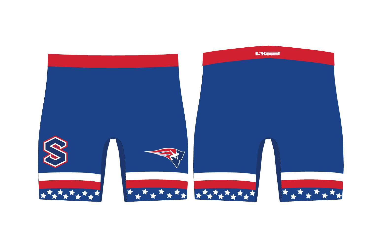 Secaucus Rec Wrestling Sublimated Compression Shorts