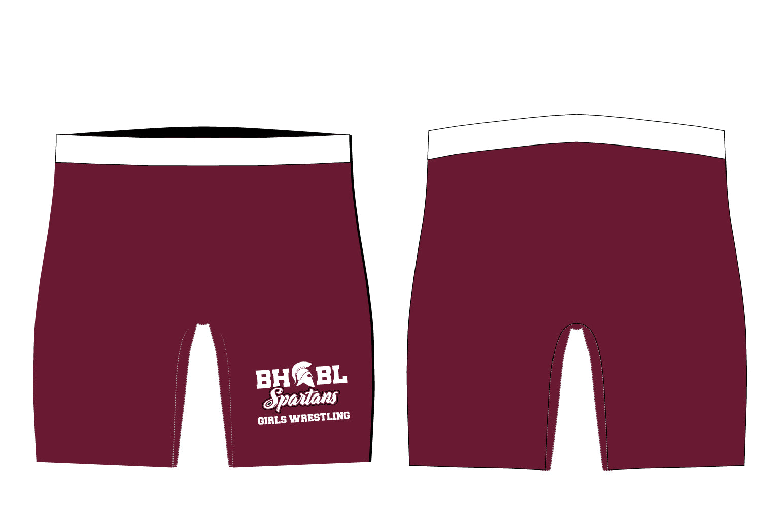 BHBL Wrestling Sublimated Compression Shorts