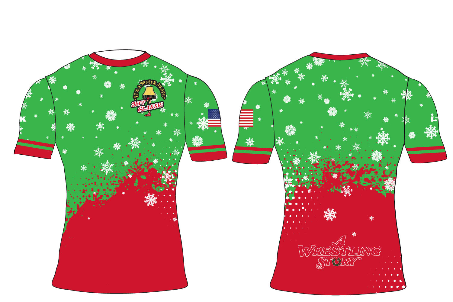 Jeff Classic Wrestling Sublimated Compression Shirt