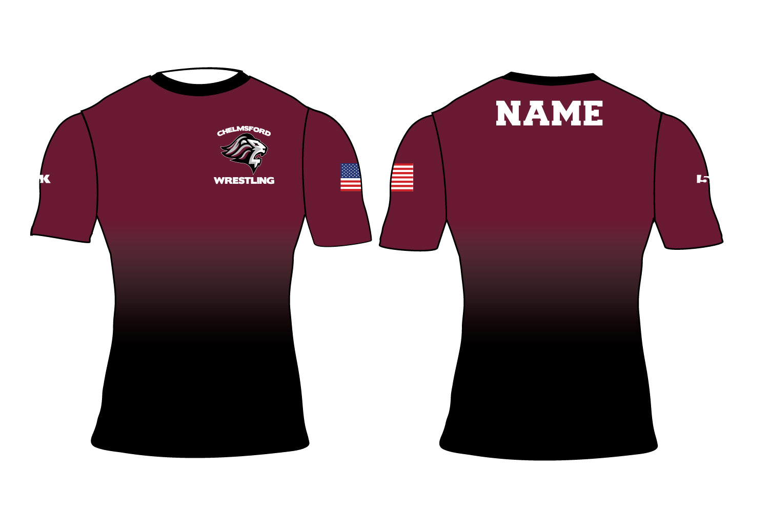 Chelmsford Youth Wrestling Sublimated Compression Shirt