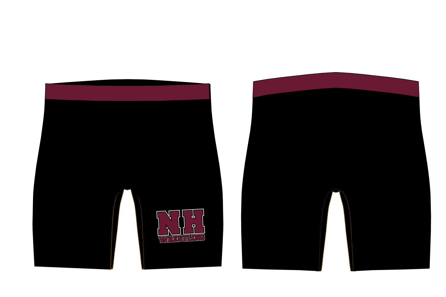 North Haven Wrestling Sublimated Compression Shorts