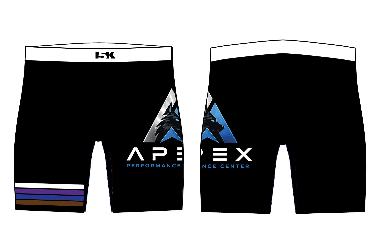 Apex Performance Center Sublimated Compression Shorts