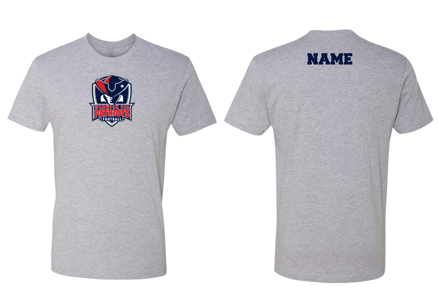 Warwick Pal Football Cotton Crew Tee - Grey