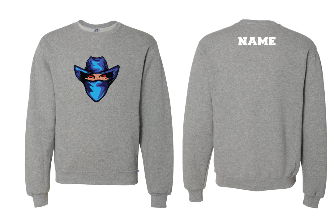 Tri-Town Renegades Cotton Crewneck Sweatshirt - Grey (Design 2)