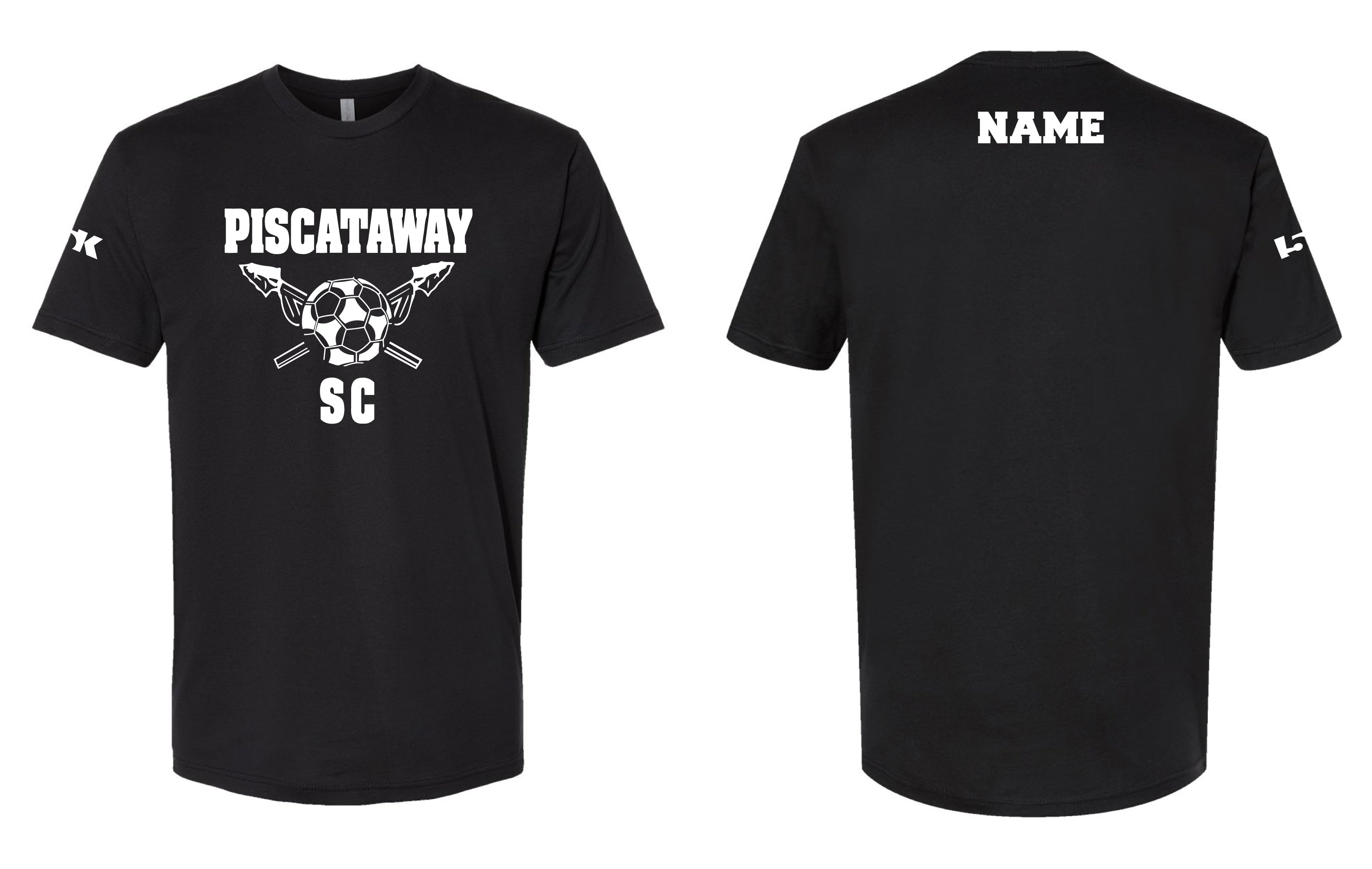 Piscataway Soccer Dryfit Performance Tee - Black