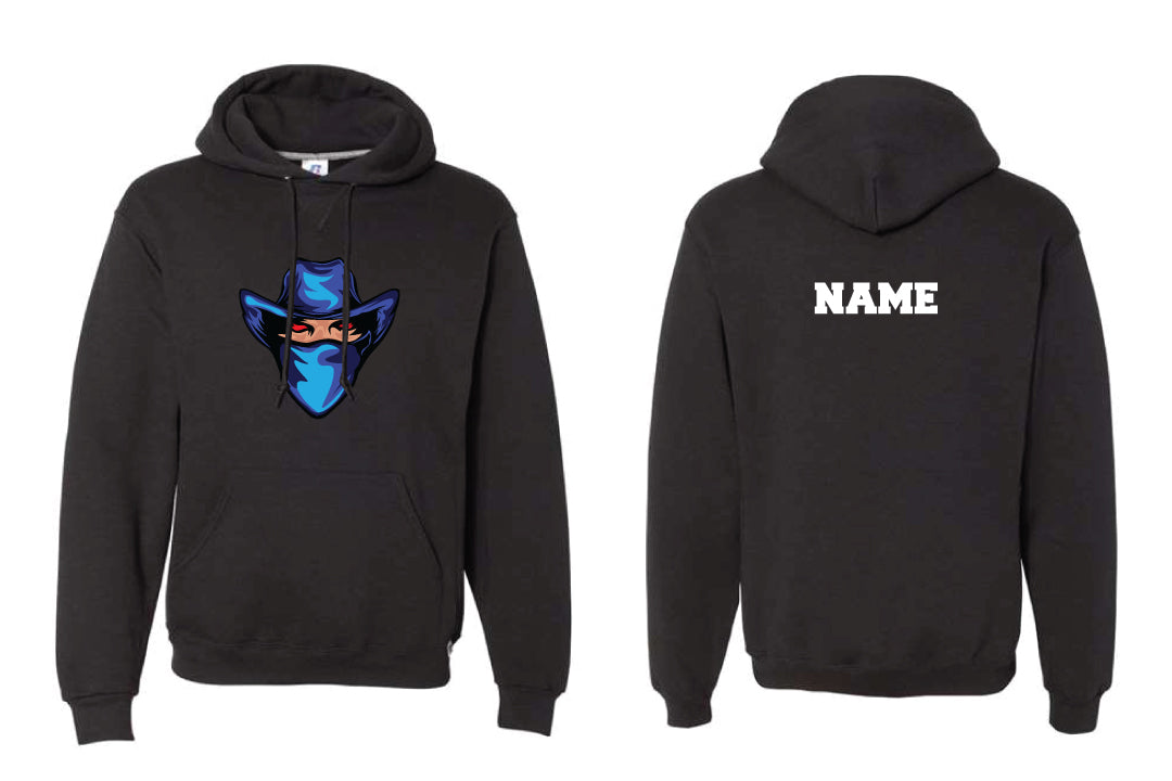 Tri-Town Renegades Football Cotton Hoodie - Black (Design 2)