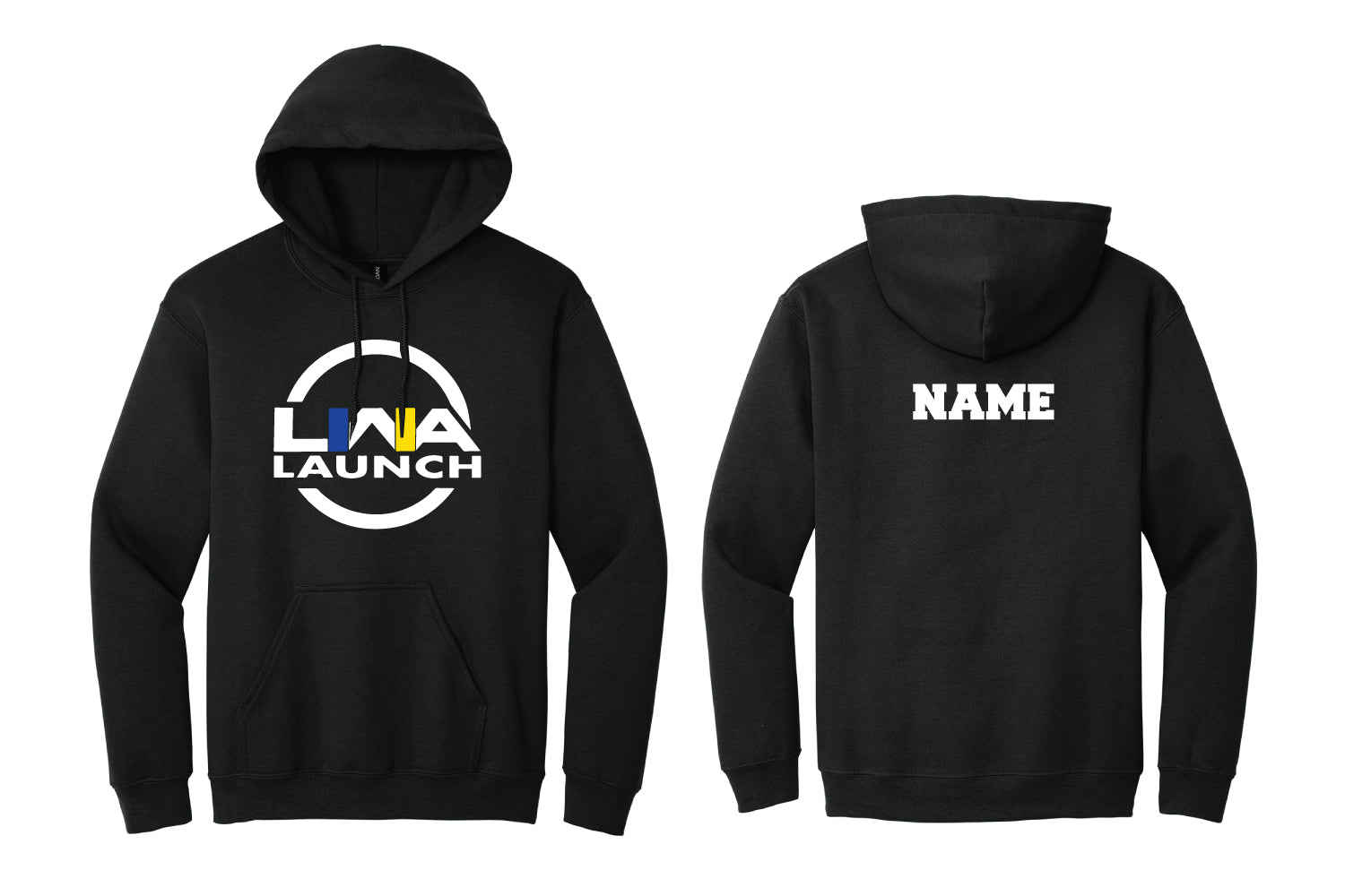 Launch Wrestling Cotton Hoodie - Black