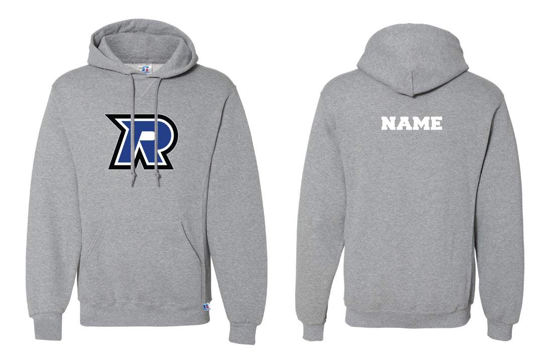 Tri-Town Renegades Football Cotton Hoodie - Grey (Design 1)
