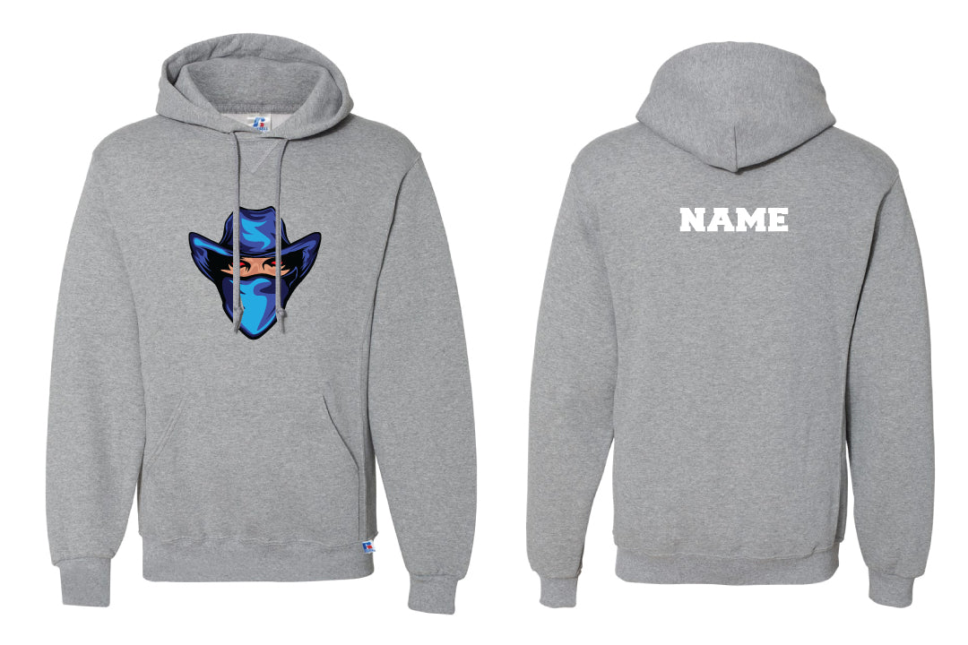 Tri-Town Renegades Football Cotton Hoodie - Grey (Design 2)