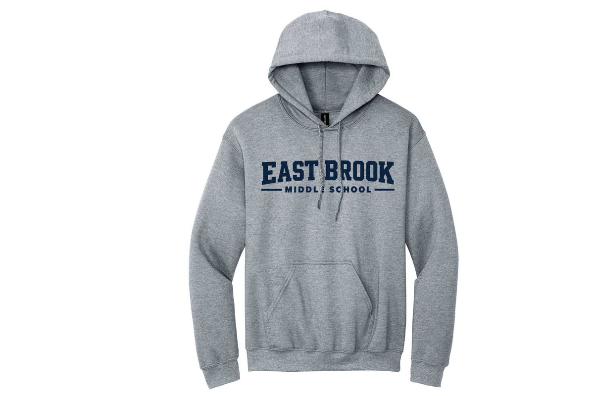 East Brook Middle School Cotton Hoodie - Grey