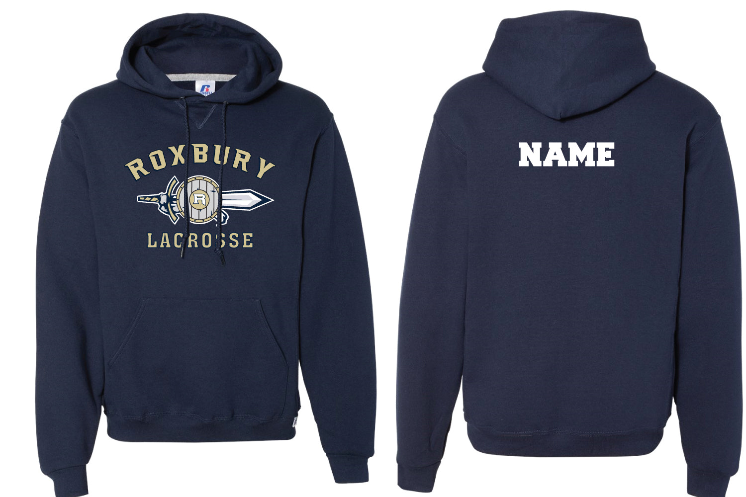 Roxbury Lax Cotton Hoodie - Navy