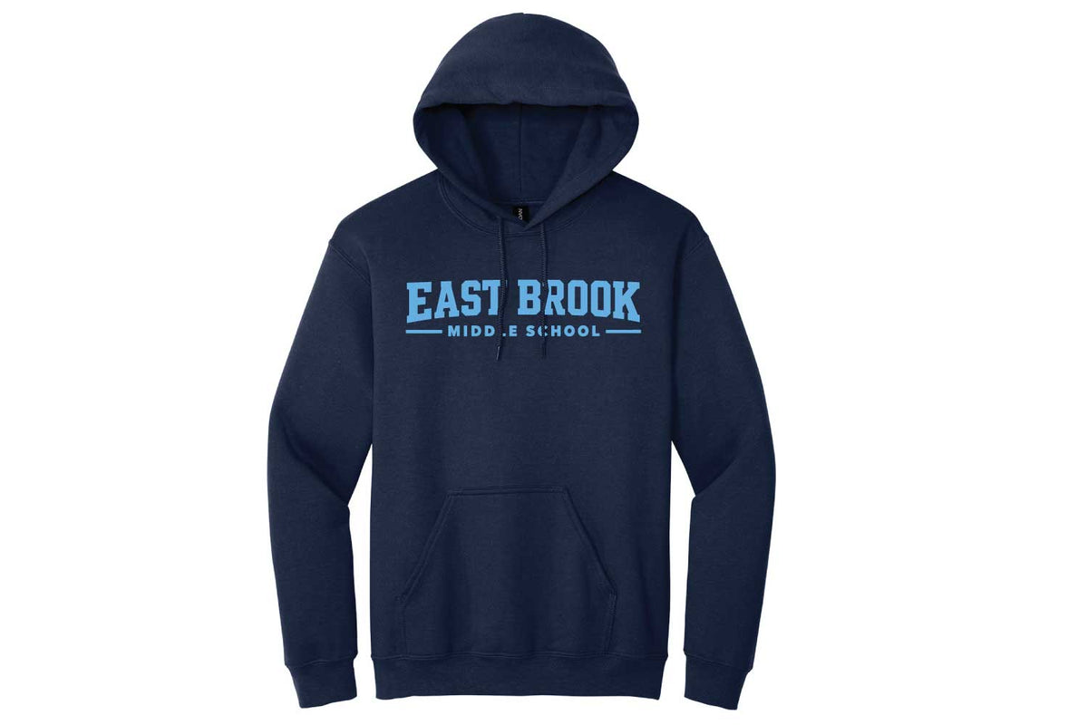 East Brook Middle School Cotton Hoodie - Navy