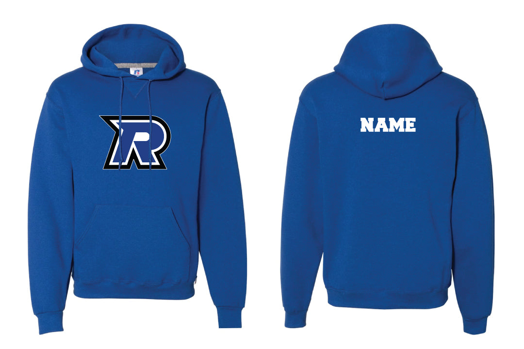 Tri-Town Renegades Football Cotton Hoodie - Royal (Design 1)
