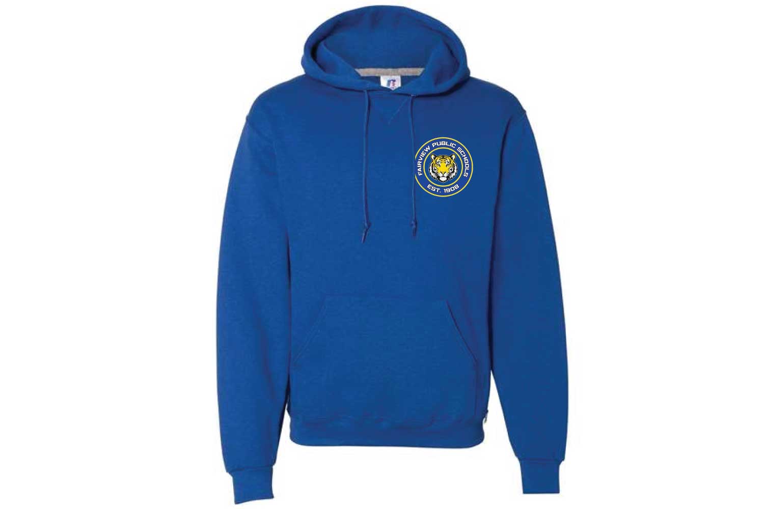 Fairview Public Schools Cotton Hoodie - Design 1 - Royal