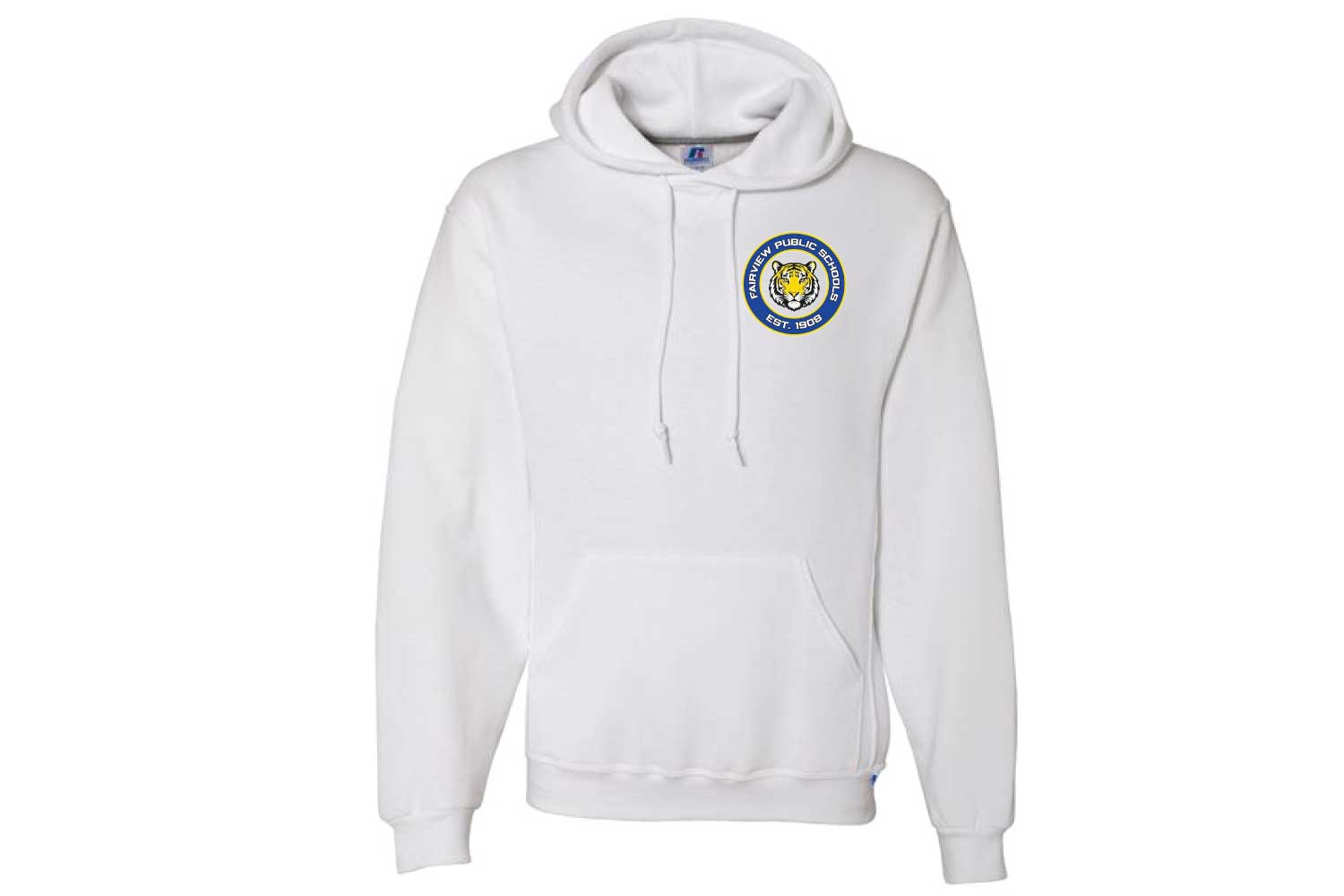 Fairview Public Schools Cotton Hoodie - Design 1 - White