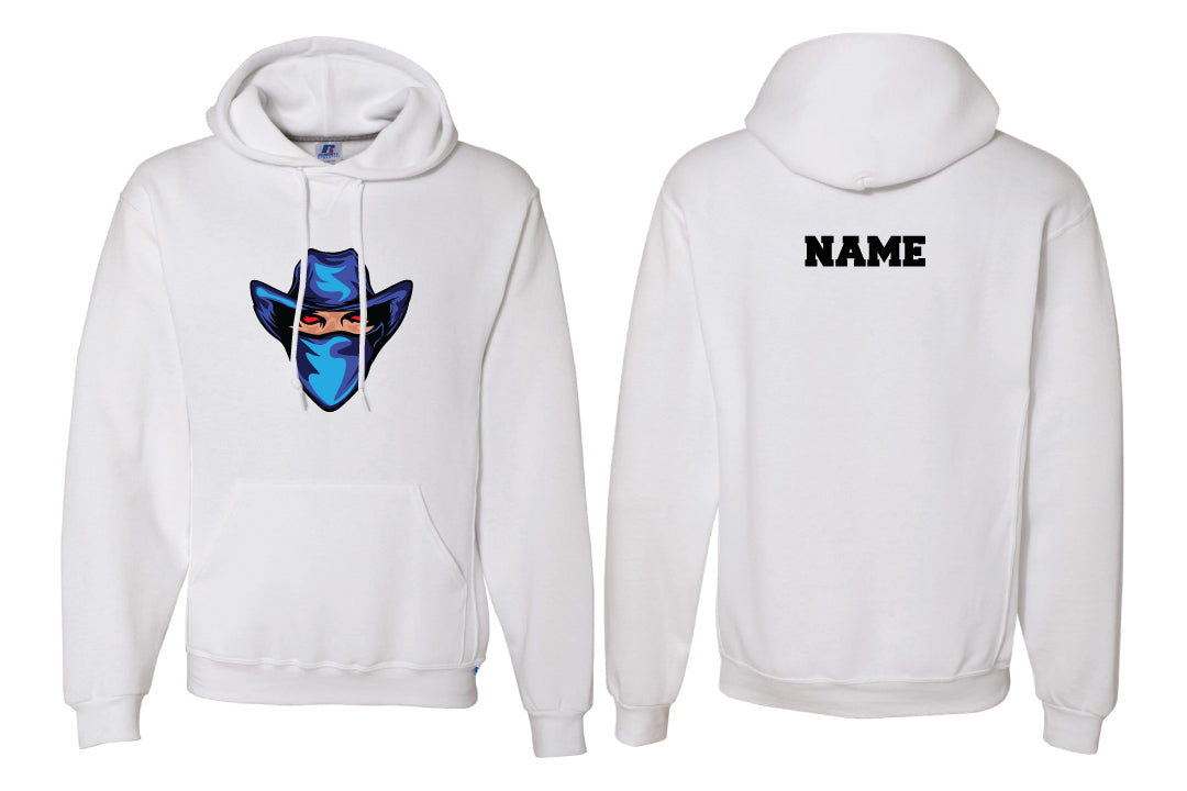 Tri-Town Renegades Football Cotton Hoodie - White (Design 2)