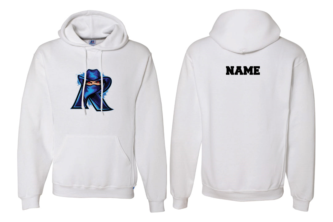 Tri-Town Renegades Football Cotton Hoodie - White (Design 3)