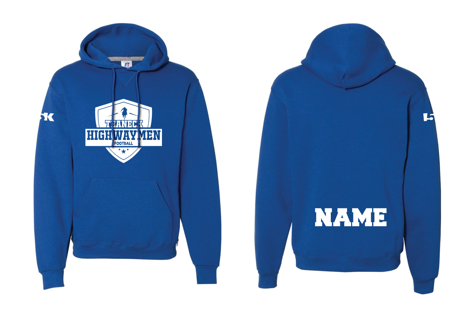 Teaneck Football Cotton Hoodie - Royal