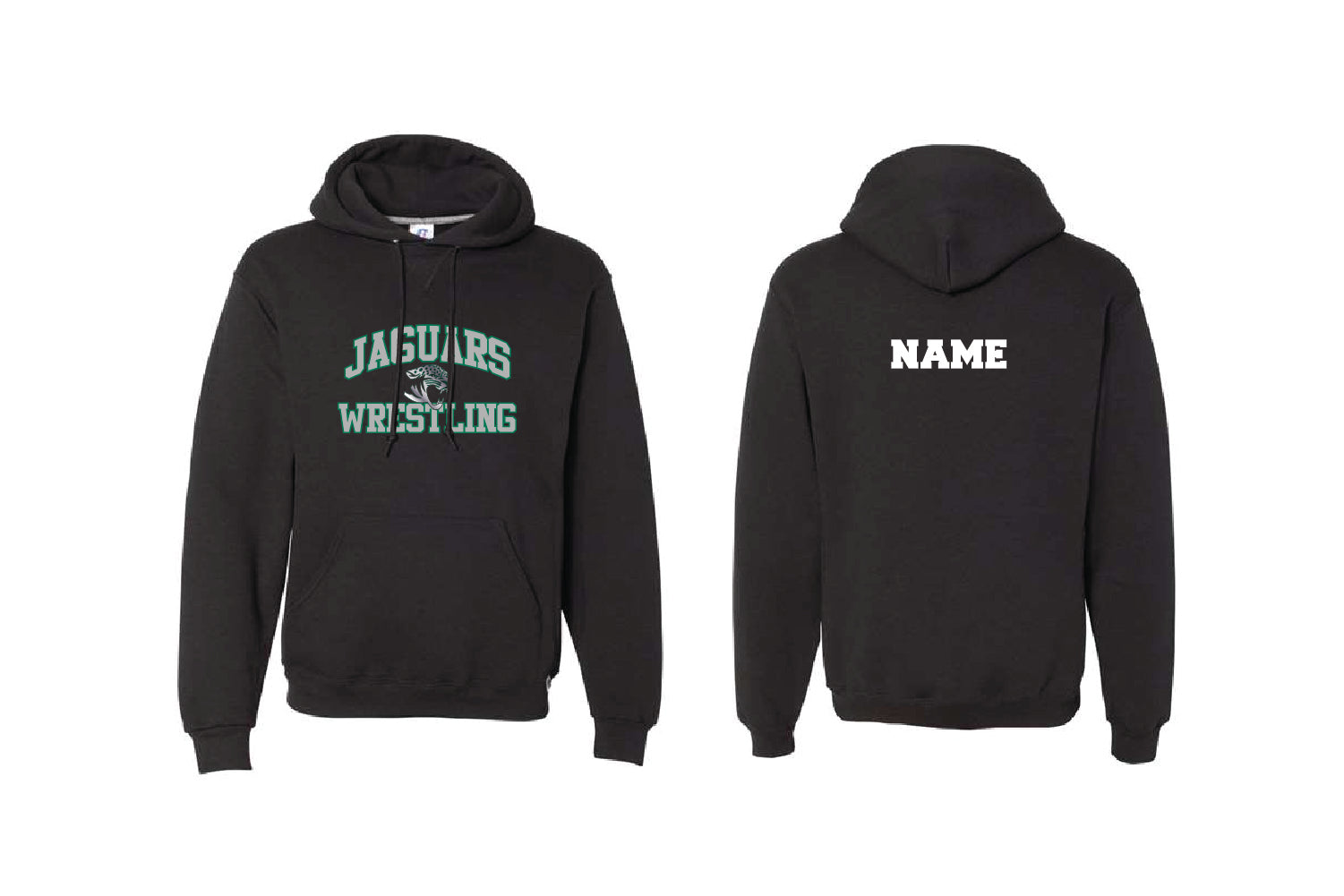 CHF Jaguars Wrestling Cotton Hoodie - Black