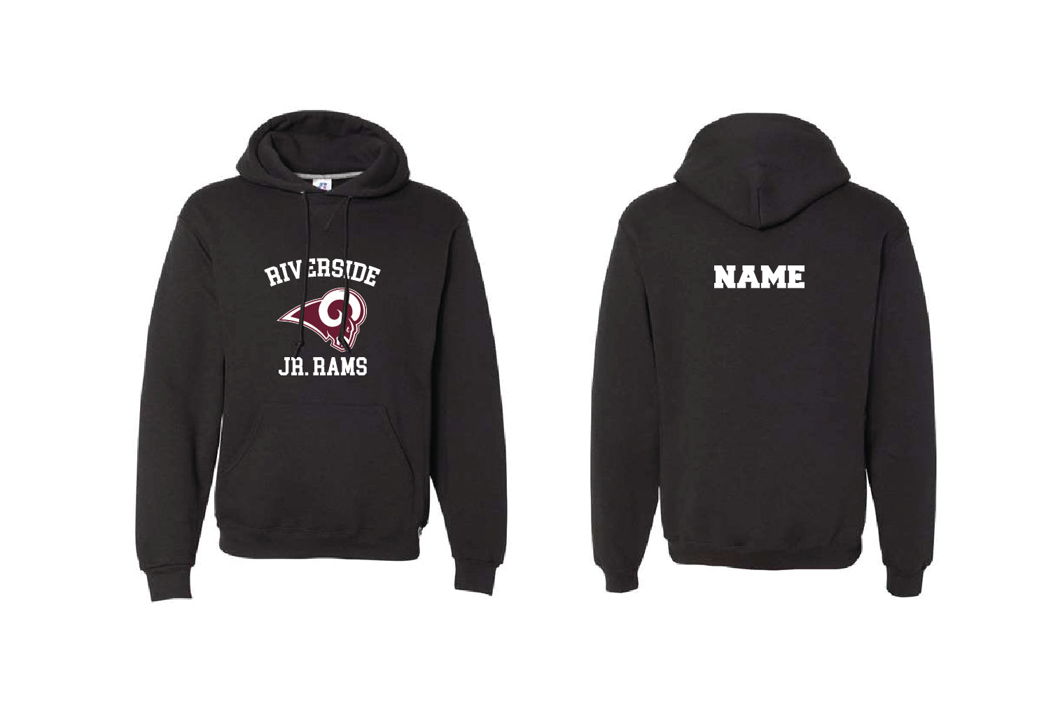 Riverside Wrestling Cotton Hoodie - Black