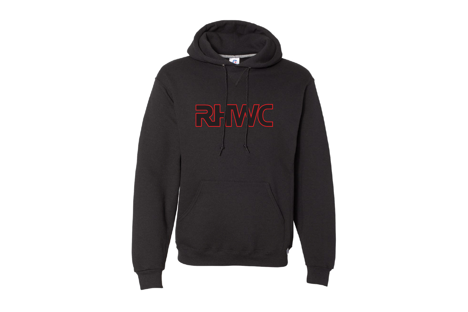 Red Hawk Wrestling Cotton Hoodie - Black/Red Design