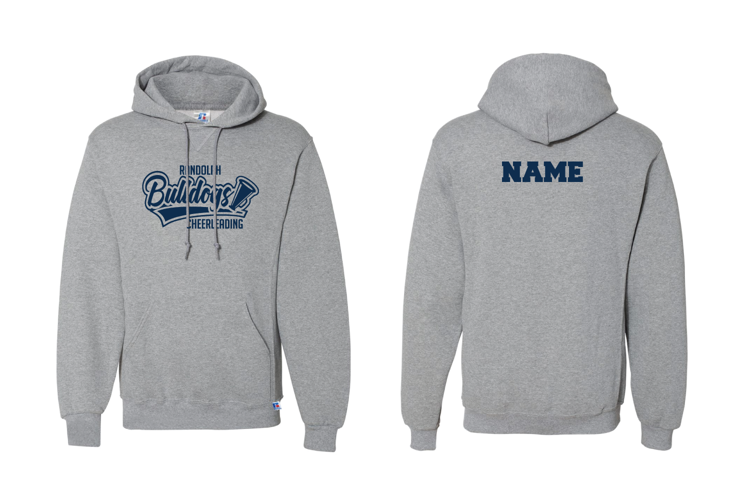 Randolph Cheer Cotton Hoodie Design #1 - Gray