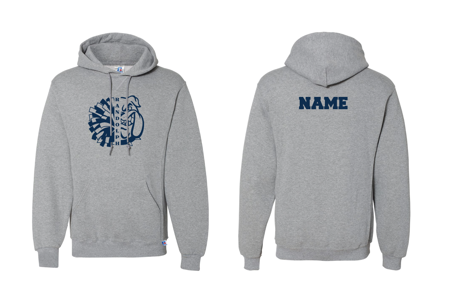 Randolph Cheer Cotton Hoodie Design #2 - Gray