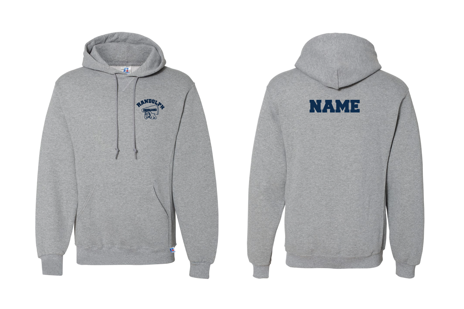 Randolph Cheer Cotton Hoodie Design #3 - Gray