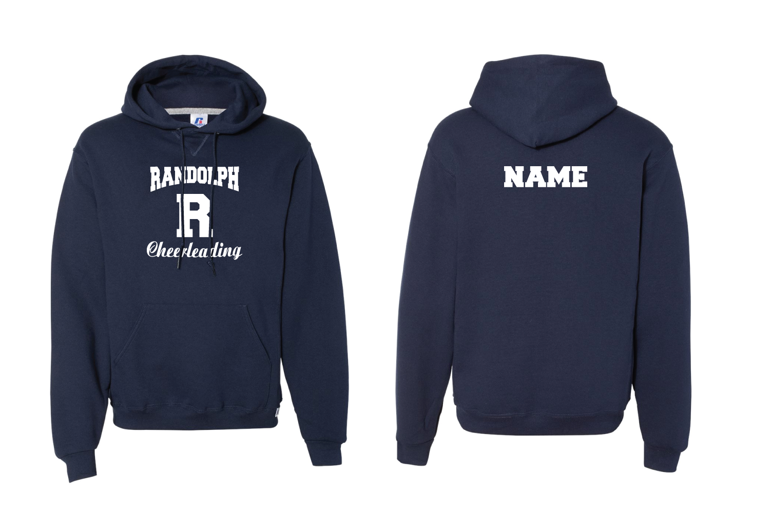Randolph Cheer Cotton Hoodie Design #4 - Navy