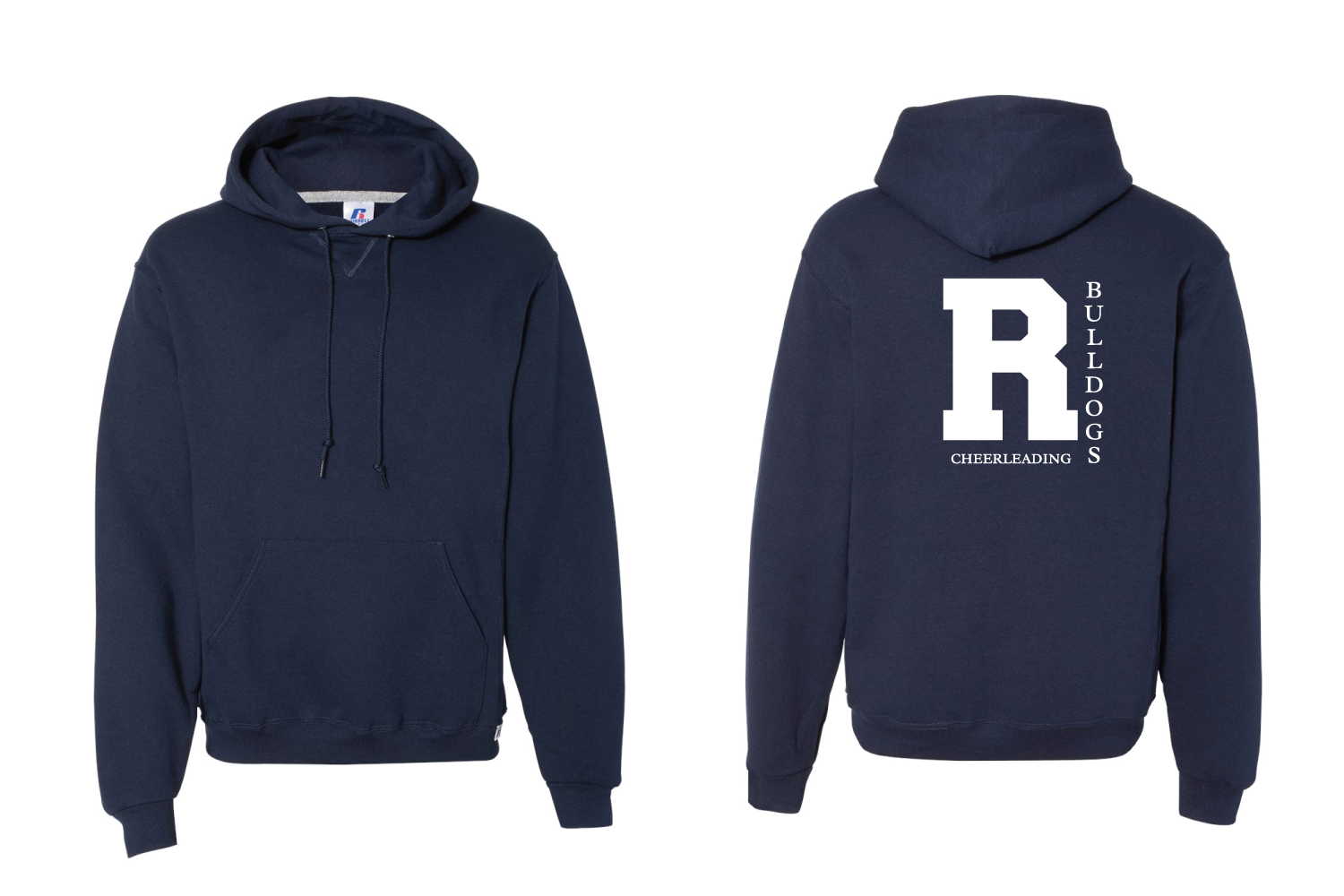 Randolph Cheer Cotton Hoodie Design #5 - Navy