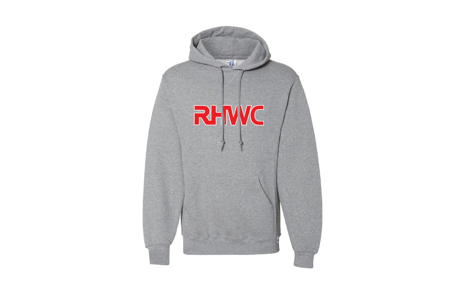 Red Hawk Wrestling Cotton Hoodie - Gray/Red Design