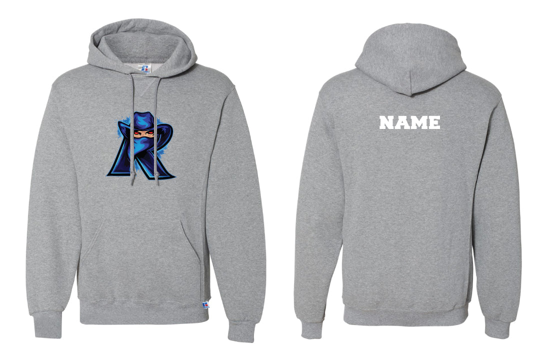 Tri-Town Renegades Football Cotton Hoodie - Grey (Design 3)